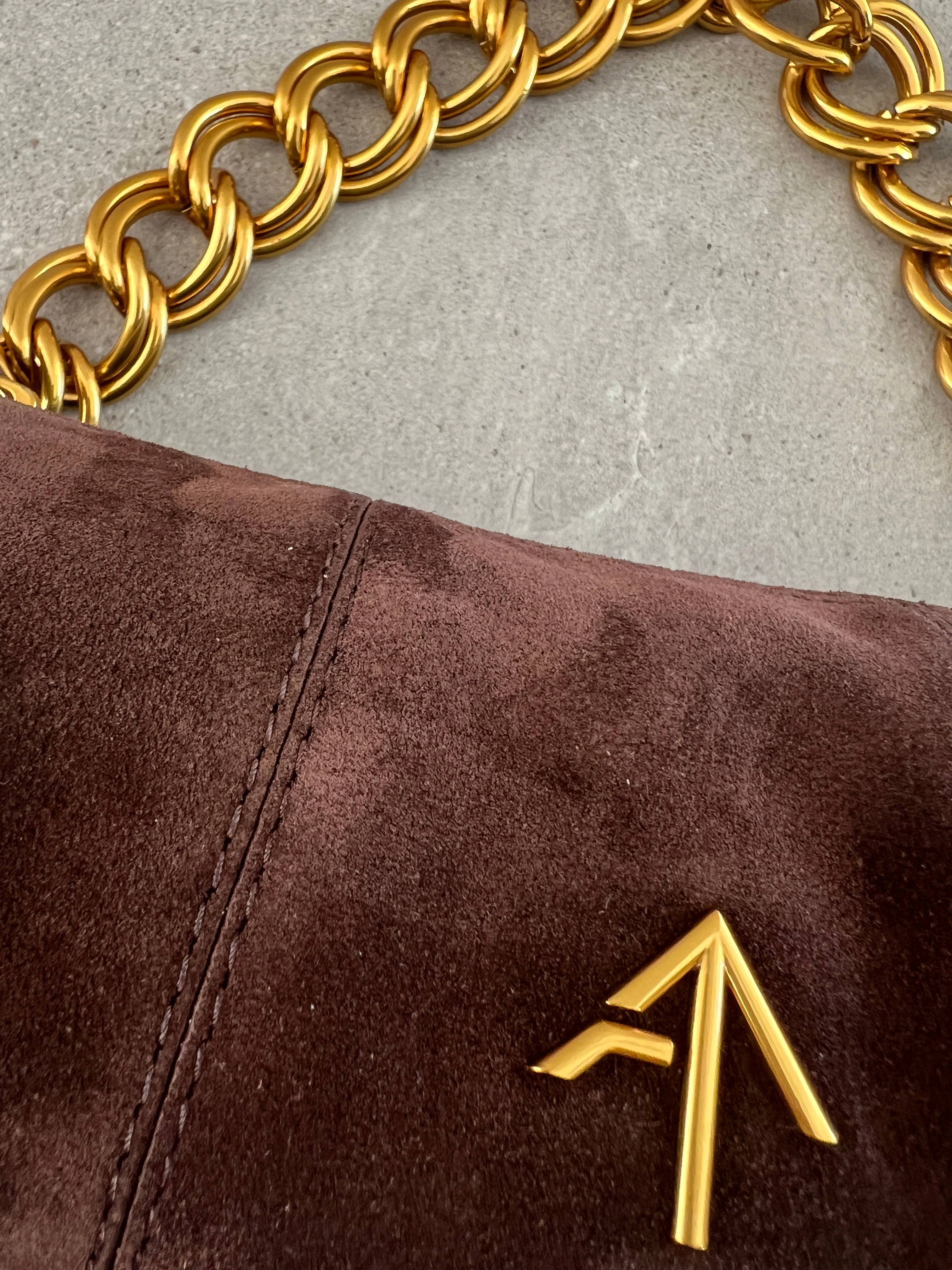 XX Mini Cylinder Suede, Deep Brown