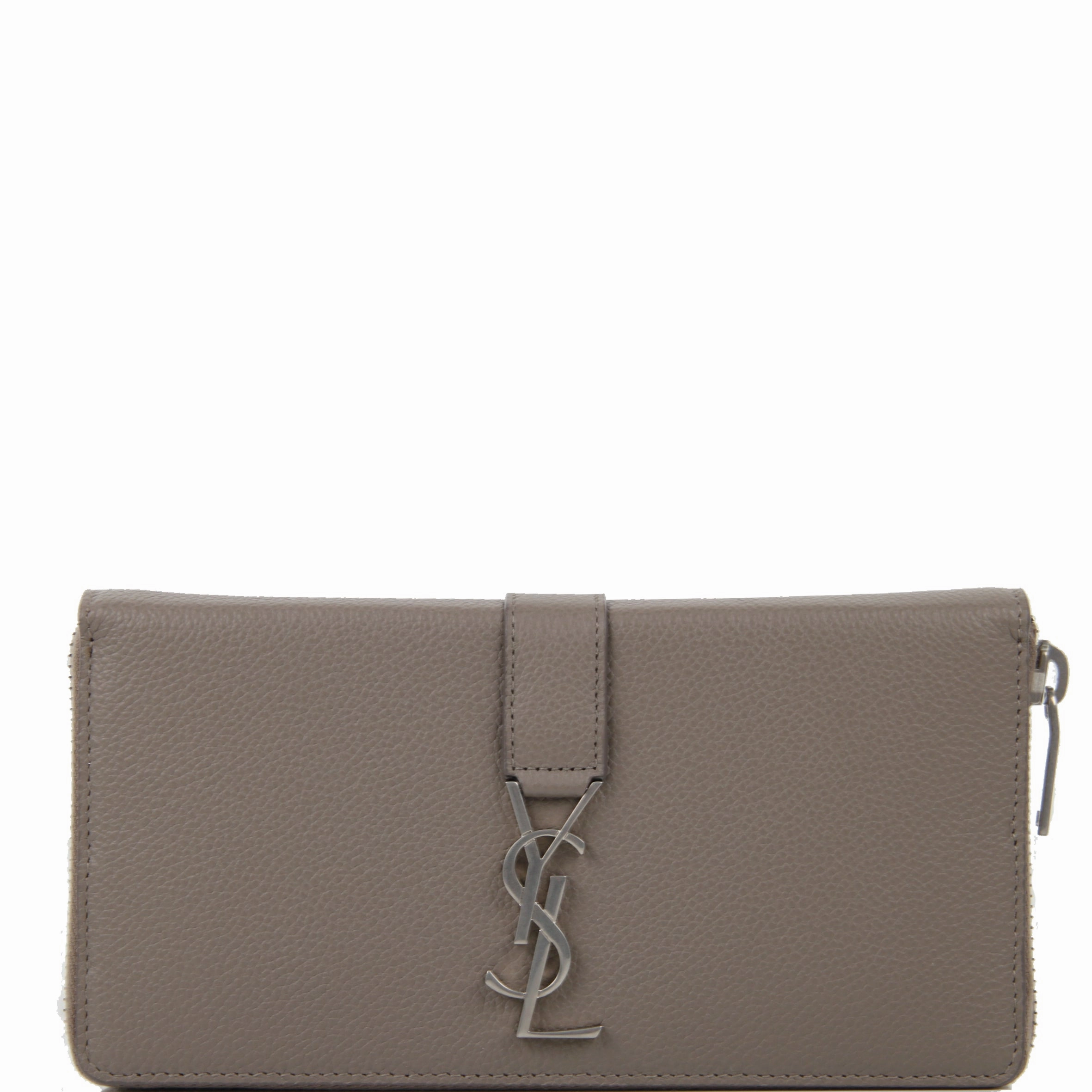 Y-Line Zip Long Wallet, Warm Taupe (S)