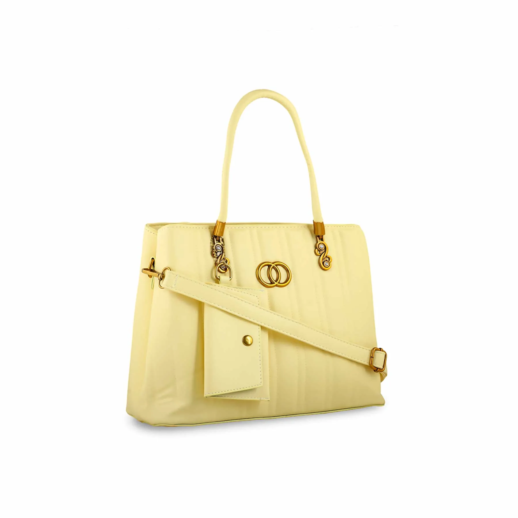 Yellow Formal Hand Bag For Ladies P36152