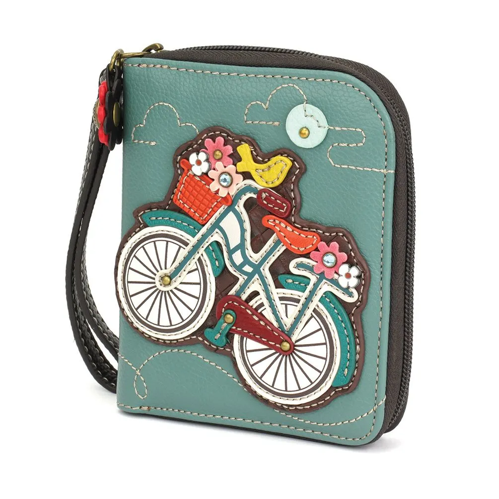Zip Around Wallet - Bicycle