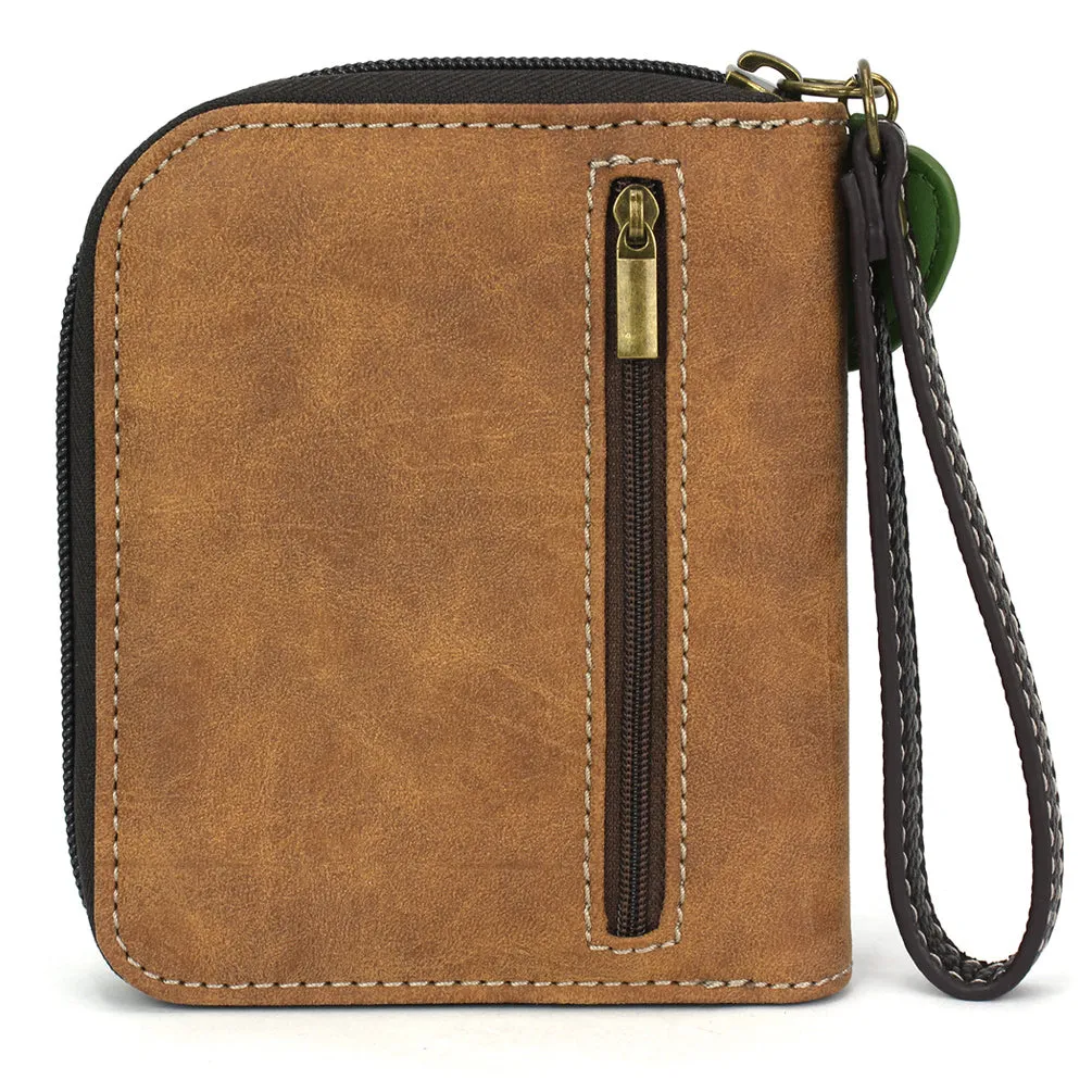 Zip-Around Wallet - Black Bear