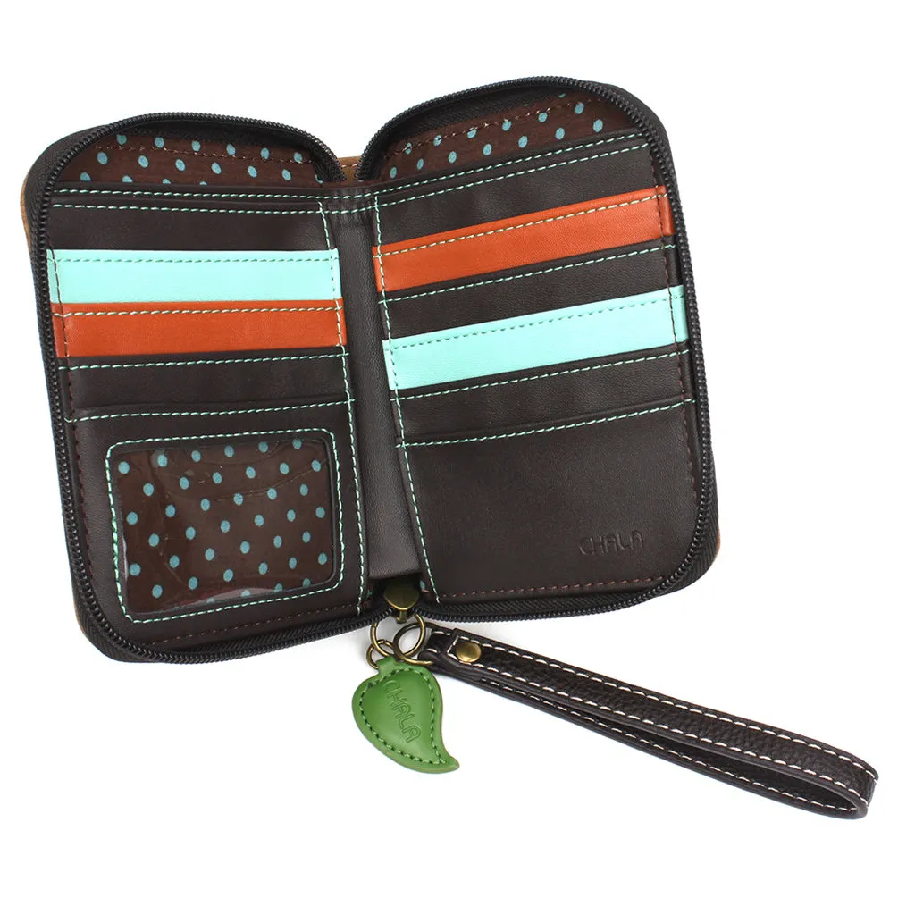 Zip-Around Wallet - Black Bear