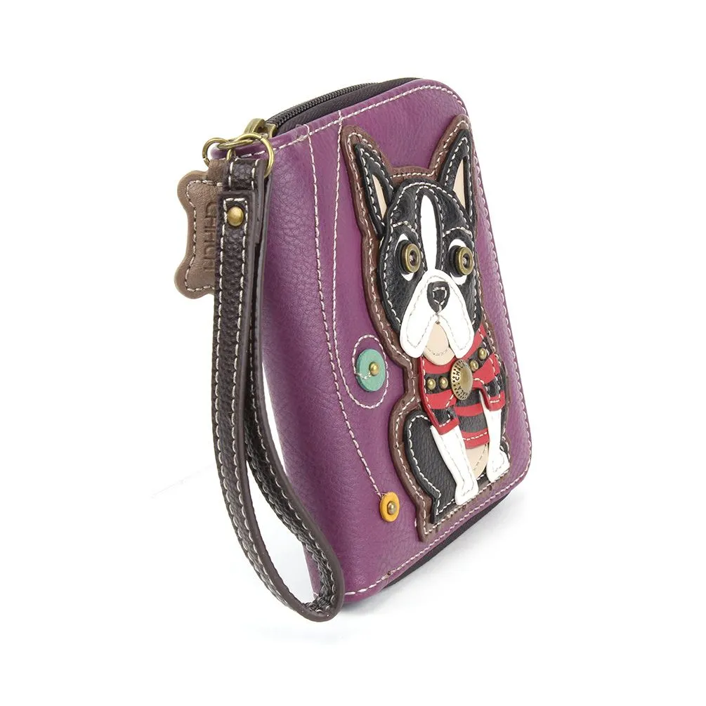 Zip Around Wallet - Boston Terrier