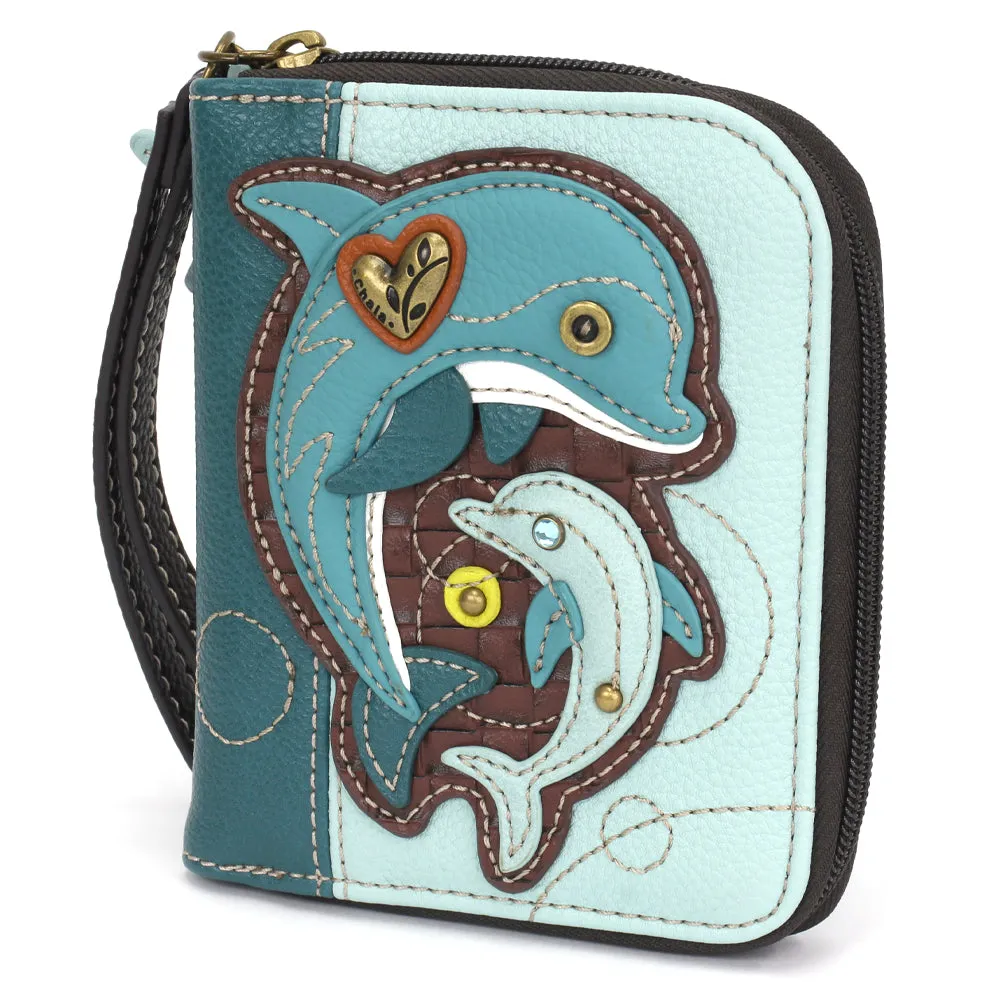Zip Around Wallet - Dolphin