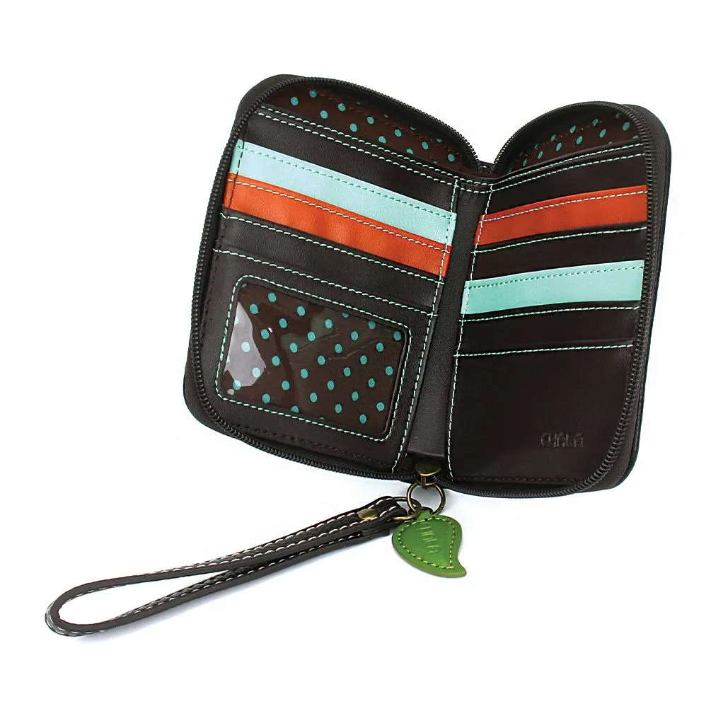 Zip Around Wallet - Dragonfly (Black)