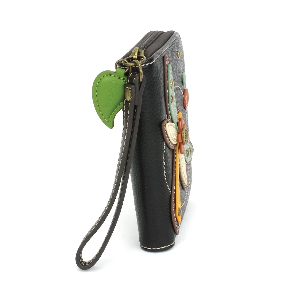 Zip Around Wallet - Dragonfly (Black)