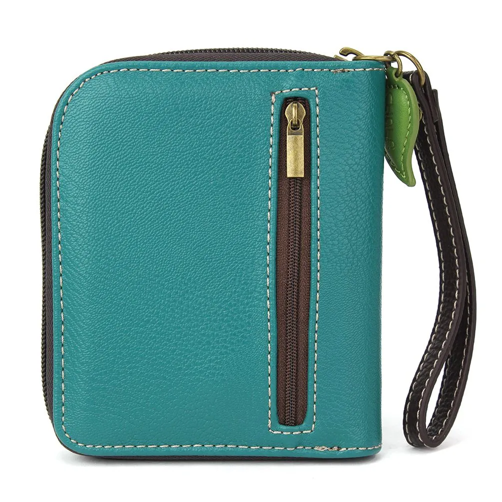 Zip Around Wallet - Dragonfly (Turquoise)