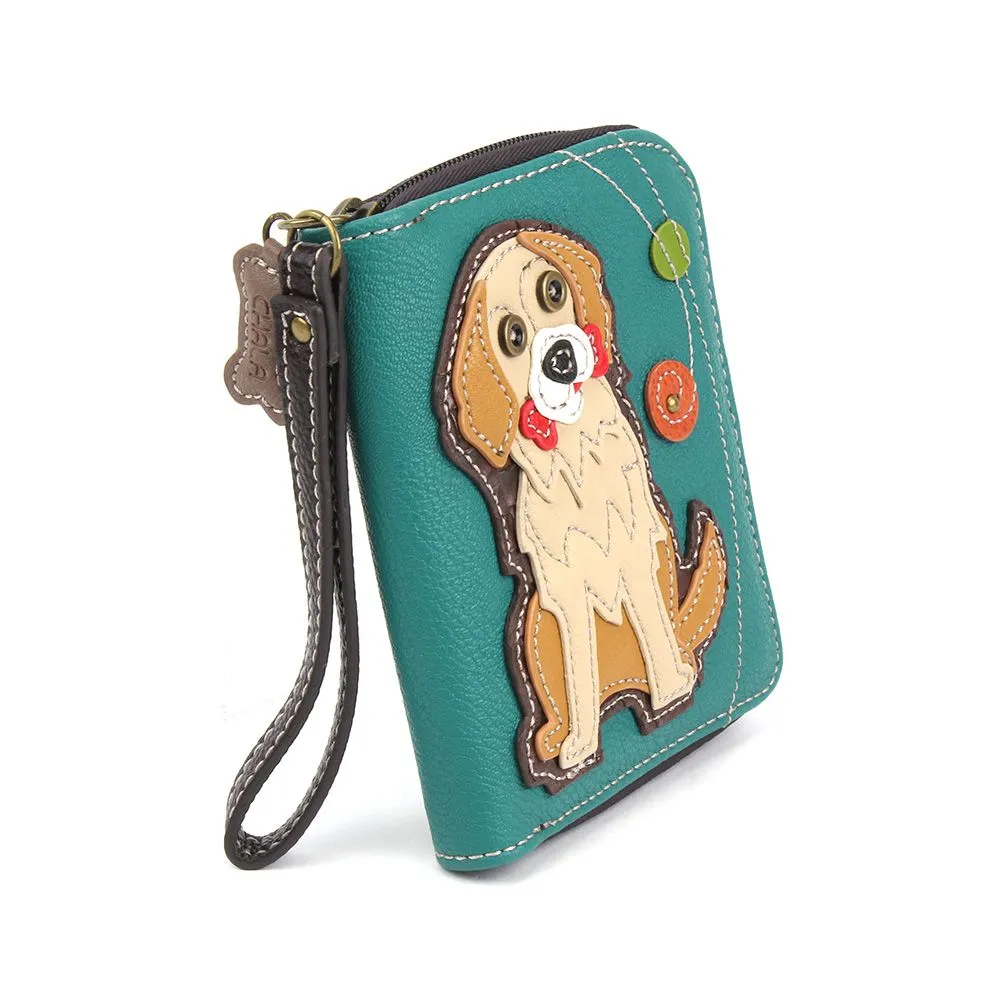 Zip Around Wallet - Golden Retriever