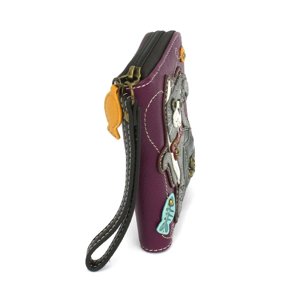 Zip Around Wallet - Gray Tabby Cat