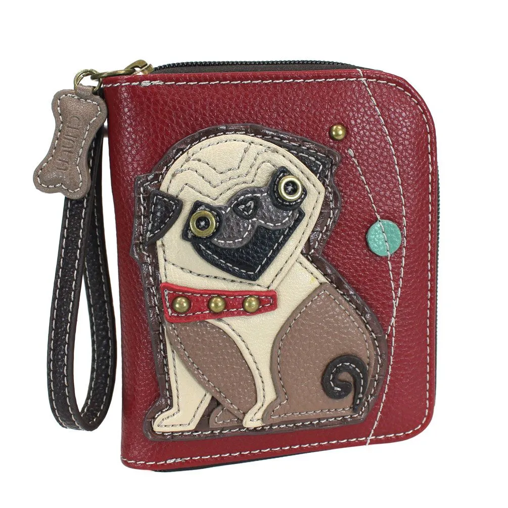 Zip Around Wallet - Pug