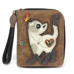 Zip Around Wallet - Slim Cat