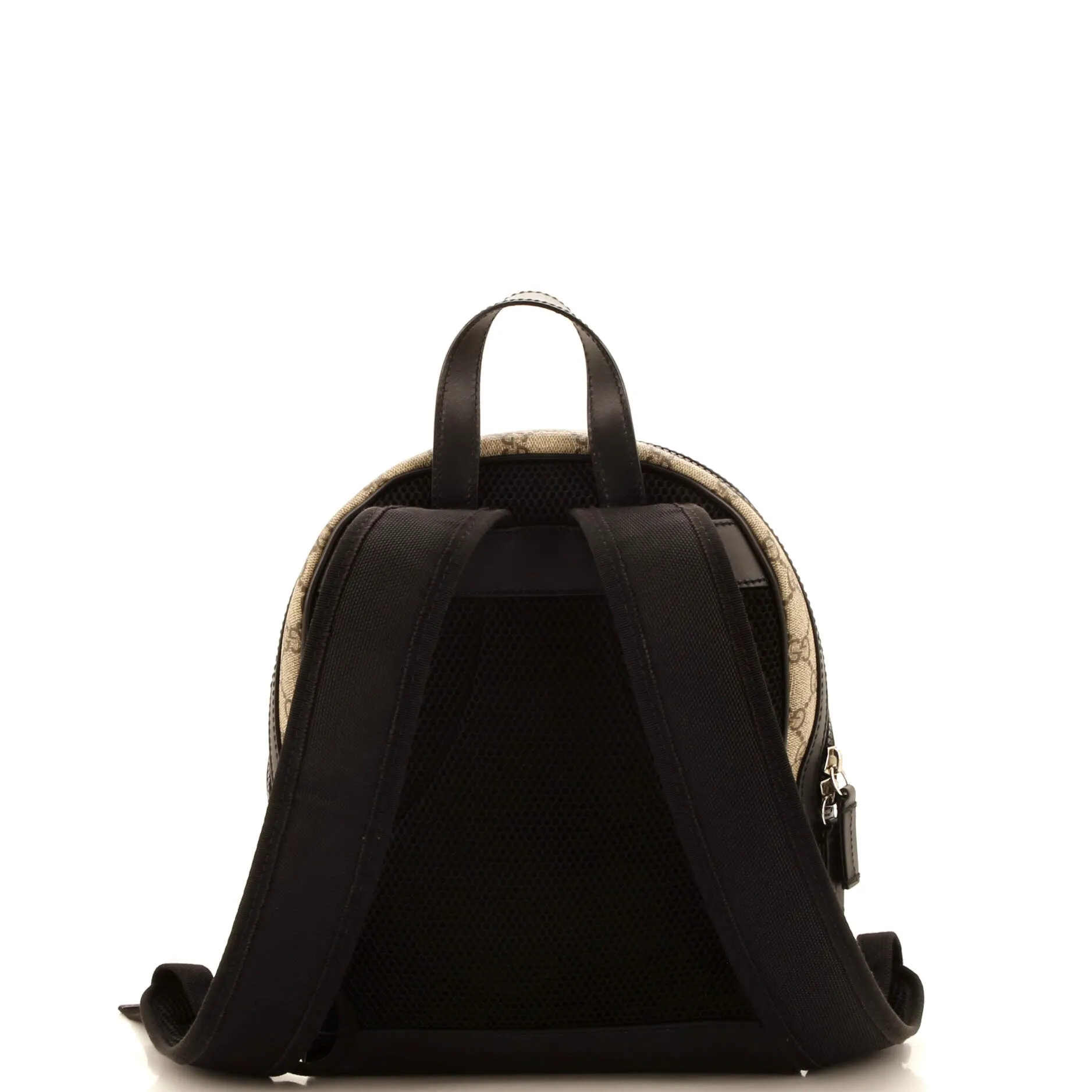 Zip Pocket Backpack GG Coated Canvas Small