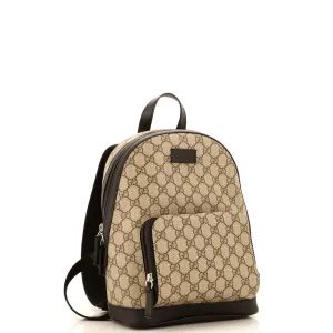 Zip Pocket Backpack GG Coated Canvas Small