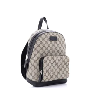 Zip Pocket Backpack GG Coated Canvas Small