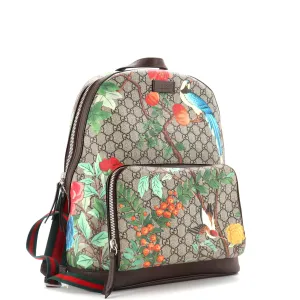 Zip Pocket Backpack Tian Print GG Coated Canvas Medium
